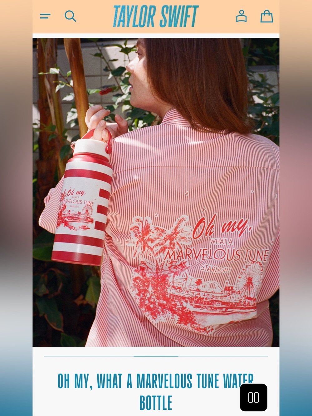Taylor Swift’s Authentic Summer Collection, Water Bottle, NWT! ❤️